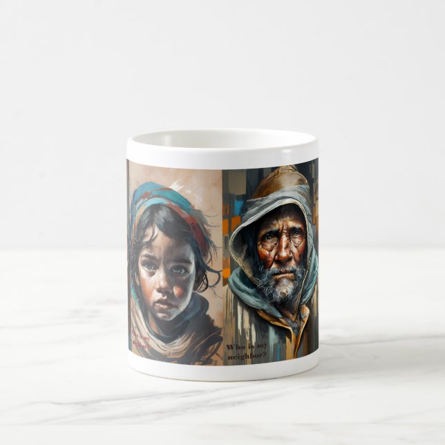 Who is my Neighbor? - Classic Mug, 11 oz Kaffemugg (Center)