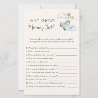 Who Knows Mommy Best Game Bearly Wait Airplane Boy