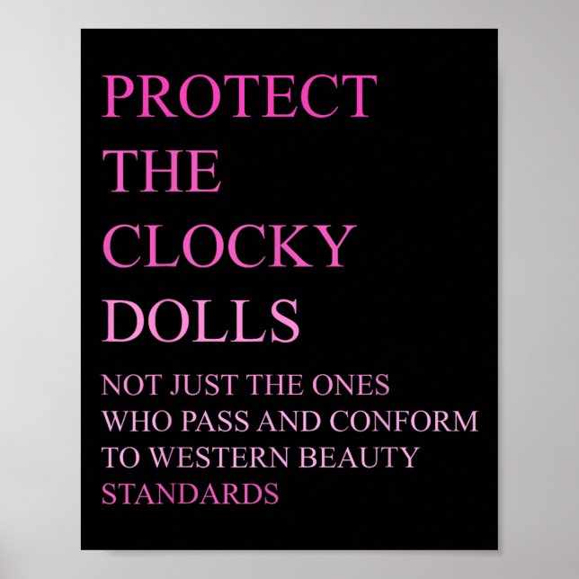 Who P And Conform To Western Beauty Standards  Poster (Framsidan)