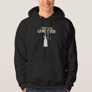 Who Said Game Over  Pineapple Swinger Wedding Brid Hoodie