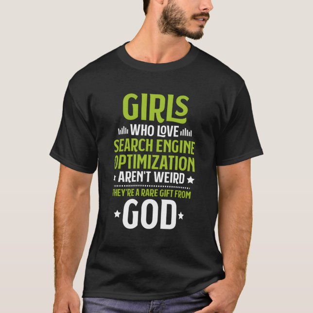WHO Search Engine Optimization Seo, Kärlek T Shirt (Framsida)