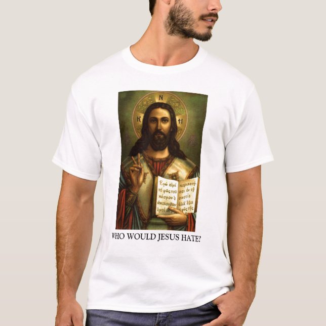WHO SKULLE JESUS HATAR? TEE SHIRT (Framsida)