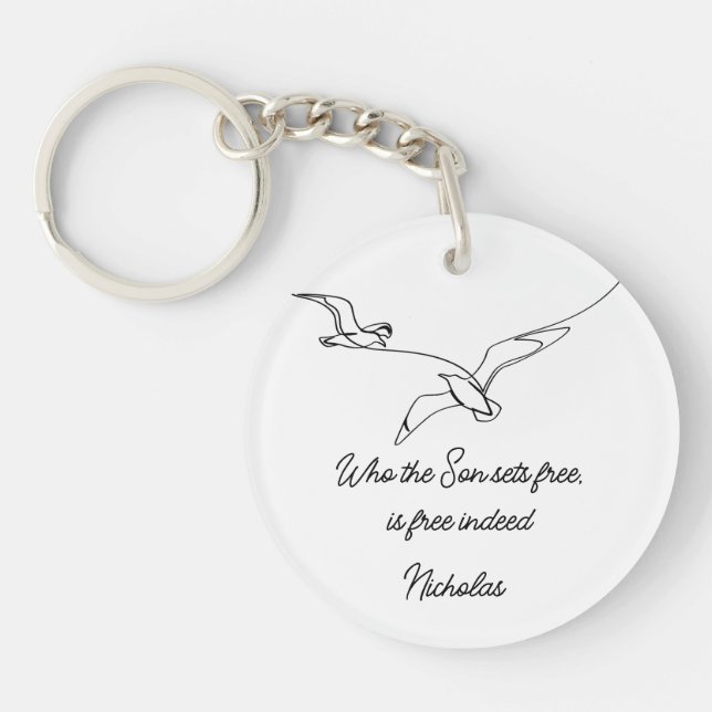 Who the Son sets Free Is Free Indeed Bible Verse (Framsidan)