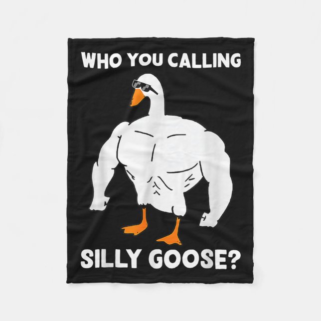 Who You Calling Silly Goose Funny Gym Meme  Fleecefilt (Framsidan)