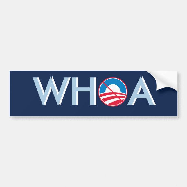 WHOA Obama Bildekal (Framsidan)