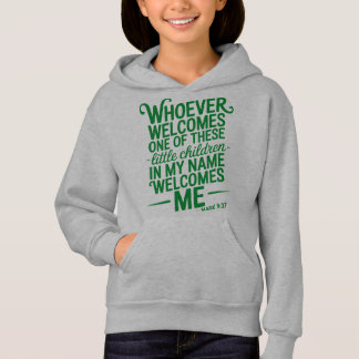 Whoever Welcomes Kids Hoodie T Shirt