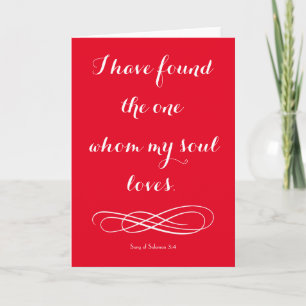 Whom My Soul Kärlek Romantic Kort
