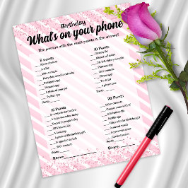 Whon the Mobil Birthday Game