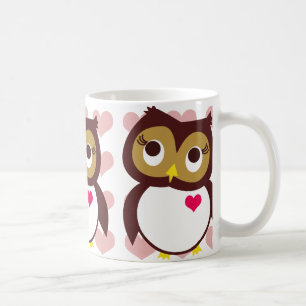 Whoo älskar dig kaffemugg