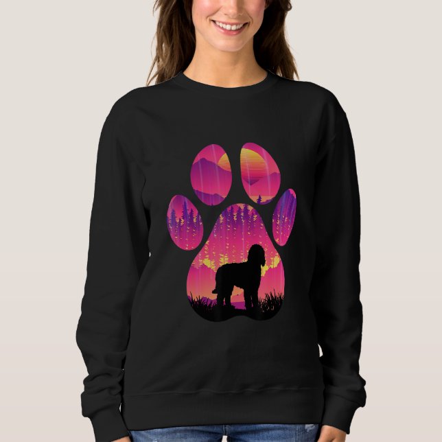 Whoodle Paw Mom Dad Dog  Women Men T Shirt (Framsida)