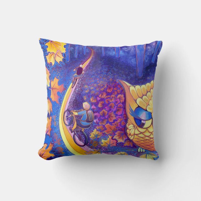 WHOOOO håller ögonen på dig? Kudde (Framsida)