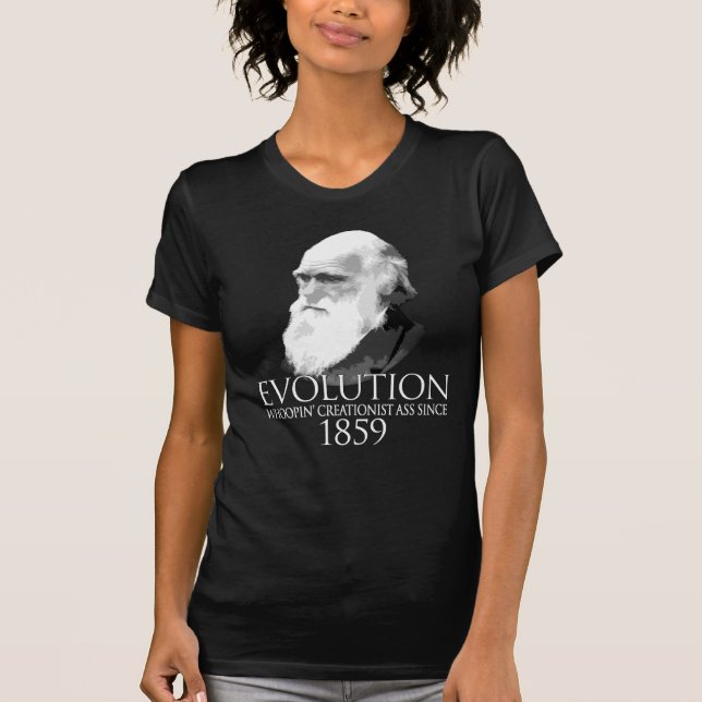 Whoopass Darwin kvinna skjorta Tee Shirt (Framsida)