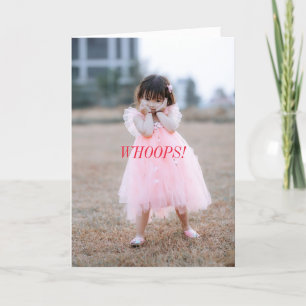 WHOOPS BELAGADE BIRTHDAY CARD TACK KORT