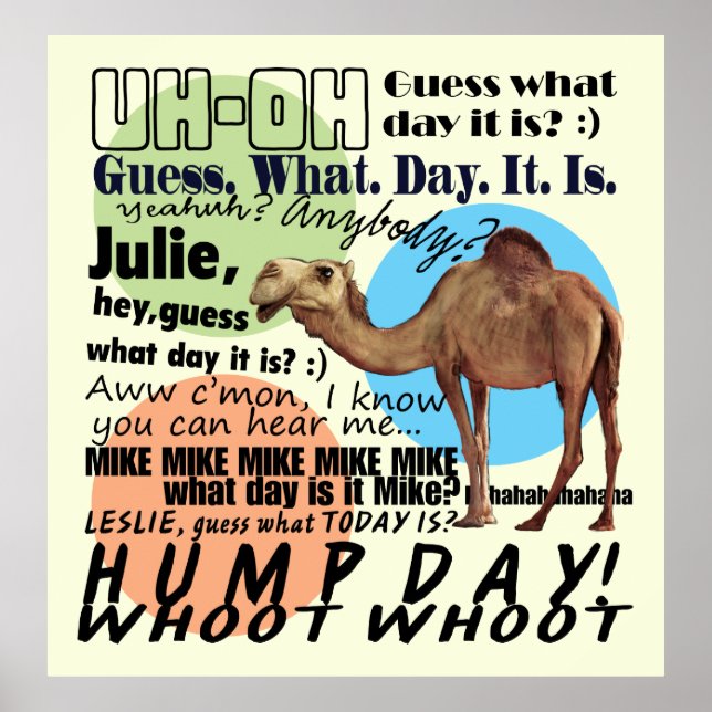 Whoot Whoot! Hump Day Poster (Framsidan)