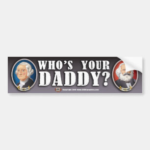 Whos din pappa? Bildekal