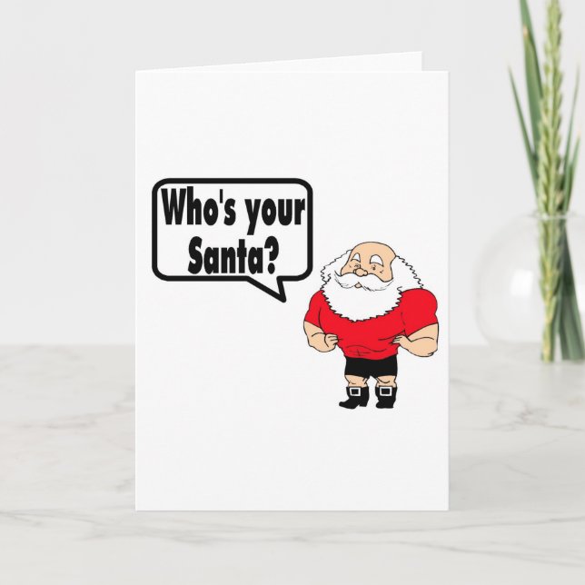 Whos Din Santa 1 Helgkort (Framsida)