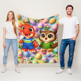 Who's Easter egg extravaganza whimsical? Happy Eas Fleecefilt