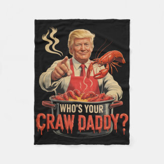 Whos er Crawpappa Kräftor Funny Cajun Boil Seaf Fleecefilt
