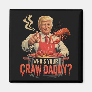Whos er Crawpappa Kräftor Funny Cajun Boil Seaf Magnet