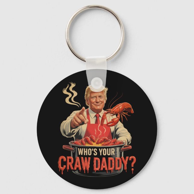 Whos er Crawpappa Kräftor Funny Cajun Boil Seaf Nyckelring (Framsida)