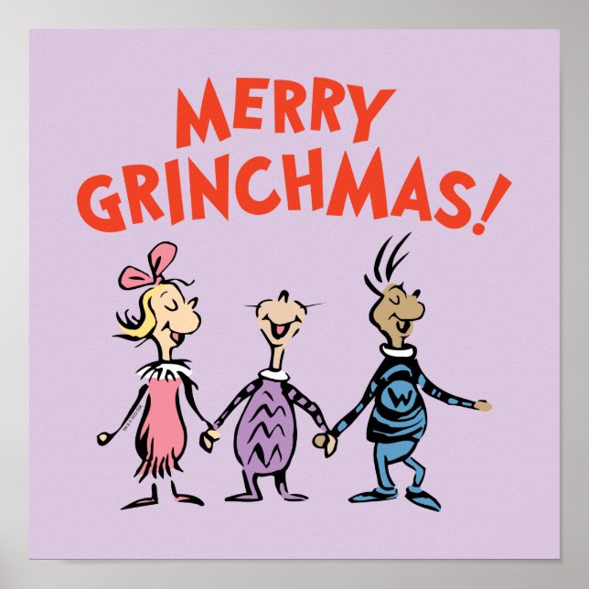 Whos Holding Hands Merry Grinchmas Poster (Framsidan)