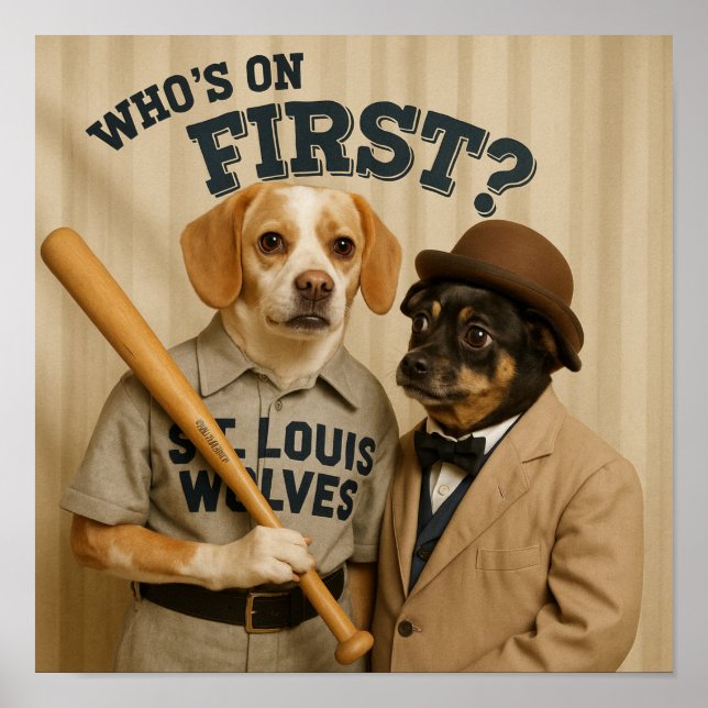 "Who's On First?" Poster (Framsidan)