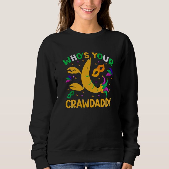 Whos Your Crawdaddy Crawfish Beads Mardi Gras 2023 T Shirt (Framsida)