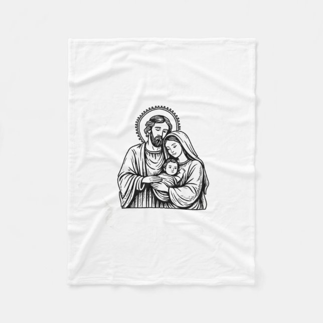 Whose God White Baby Is This Funny Christmas  Fleecefilt (Framsidan)