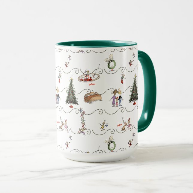 Whoville Christmas Garland Celebration Mugg (Framsida höger)