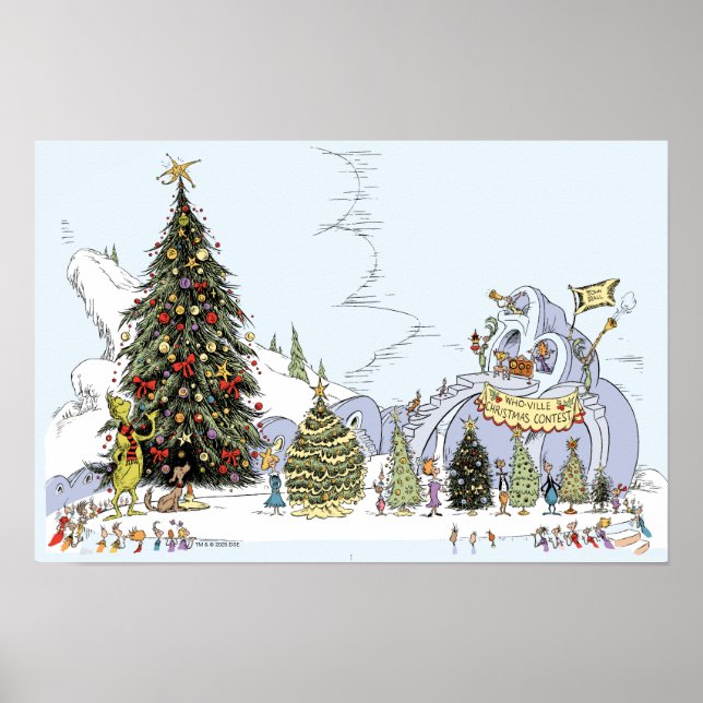 Whoville Christmas Tree Contest Poster (Framsidan)