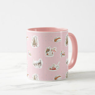 Whoville jul vignett mönster mugg