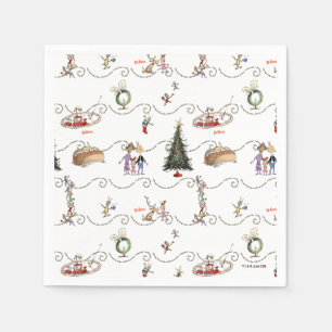 Whoville julgransgirlang firande pappersservett