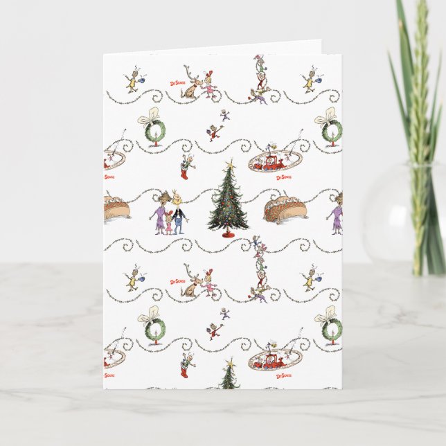 Whoville julgransslingor firande kort (Framsida)