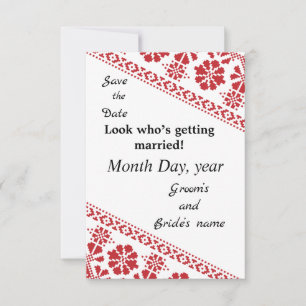 Wht and Rd Tatreez Wed. Spara/datum/meddelande Spara Datumet