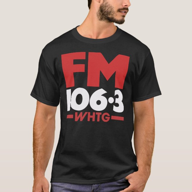 WHTG 106.3 FM Radio t-Shirt _ Hoodie (Framsida)
