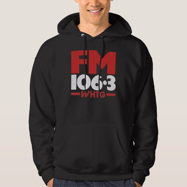 WHTG 106.3 FM Radio t-Shirt _ Hoodie (Framsida)