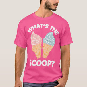 Whthe Scoop Gender Reveal Shower Party Baby T Shirt