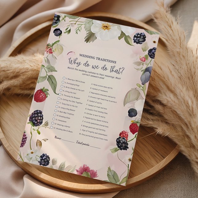 Why Do We Do That Wedding Traditions Game (Skapare uppladdad)