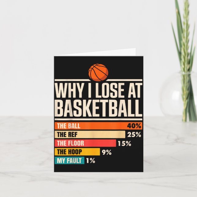 Why I Always Miss Funny Chart Basketball Hoop  Kort (Framsida)