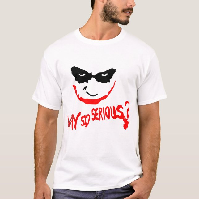 WHY SO SERIOUS? CREEPY T SHIRT (Framsida)