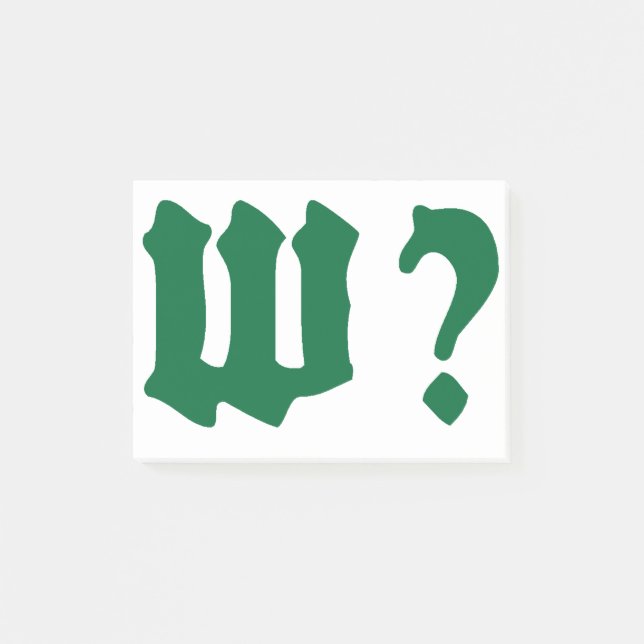 why where when who post-it block (Framsida)