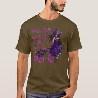 Why Yes Actually I Can Drive a Stick Funny Hallowe T Shirt