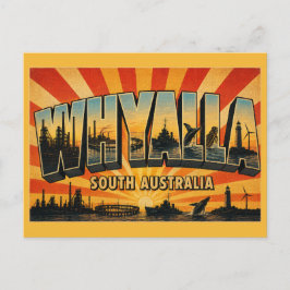 Whyalla South Australia Steel City Vintage Konst Vykort