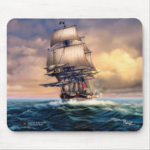 Whydah Gally Historic Frakt Painting Gift Mousepad