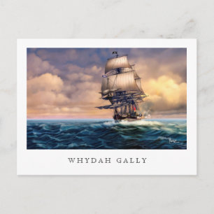 Whydah Gally Historical Frakt Painting Postcards Vykort