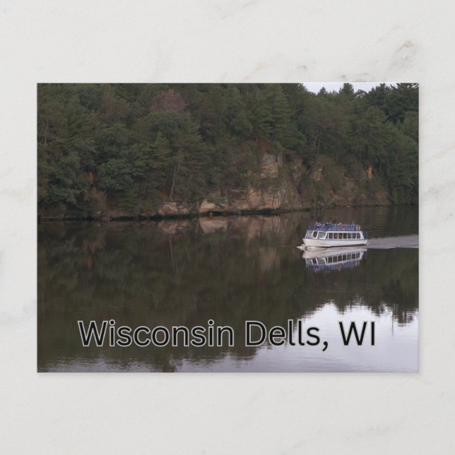 WI Dells Wisconsin Boat Tours Vykort (Framsida)