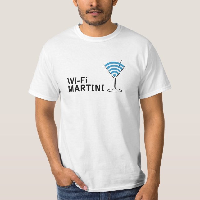 wi-fi martini t-shirt (Framsida)