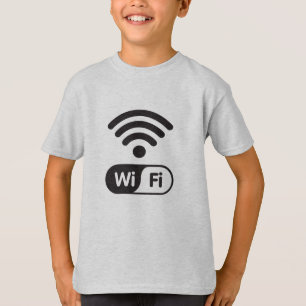 Wi-Fi Signal Graphic Internet för coola T Shirt