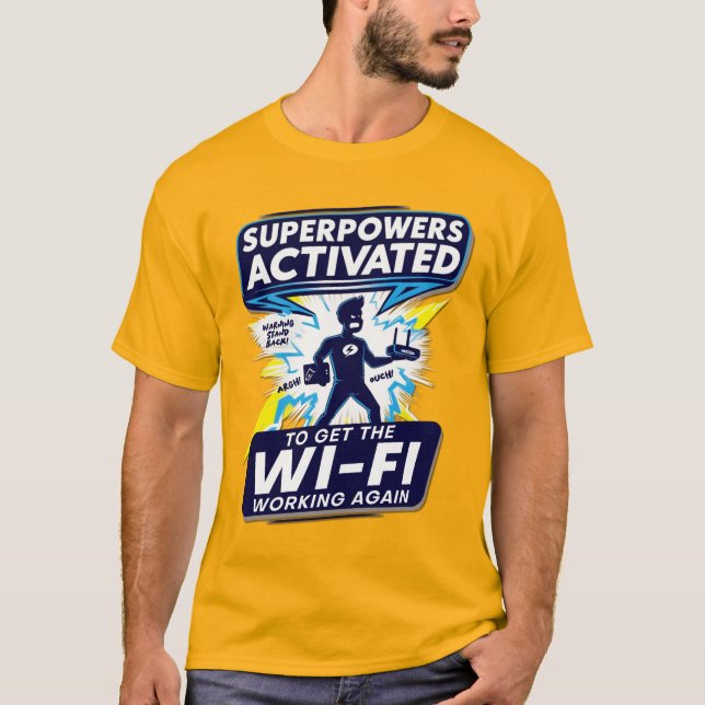 Wi-Fi Superpower Activated T-Shirt (Framsida)