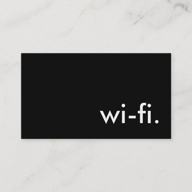 Wi-fi. Visitkort (Framsida)